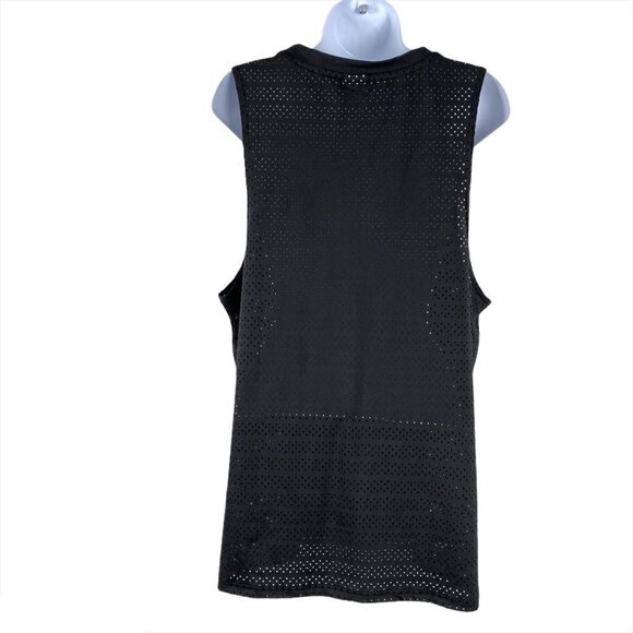 Zyia Active Tank Top Mesh Black Polyester Spandex - Picture 5 of 6